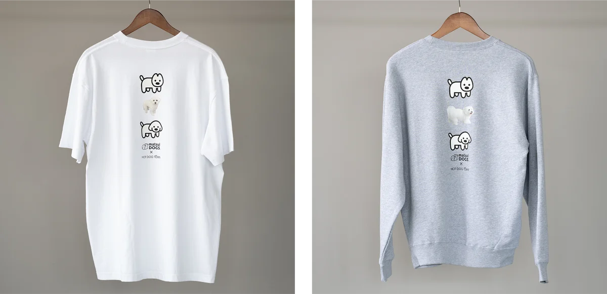 イラストレーターmatsui(マツイ)が描く「matsui DOGS」と愛犬家向け複合施設「HOT DOG TOWN」がコラボ。限定アイテムの販売や、国内初開催のコラボカフェ・POP UPを実施！ 画像 8