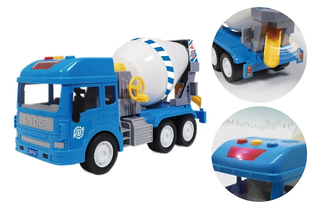 多彩なギミックとサウンドで「びゅーん」っと走る「消防車＆ミキサー車」が11月新発売！かっこいいはたらくクルマがキミの手に！ 画像 2