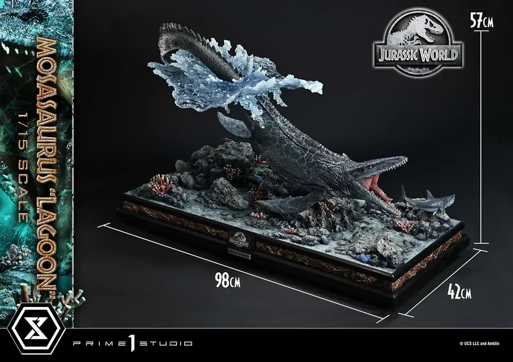 映画『ジュラシック・ワールド』より、海中をゆく「モササウルス」を1/15スケールで立体化 画像 13
