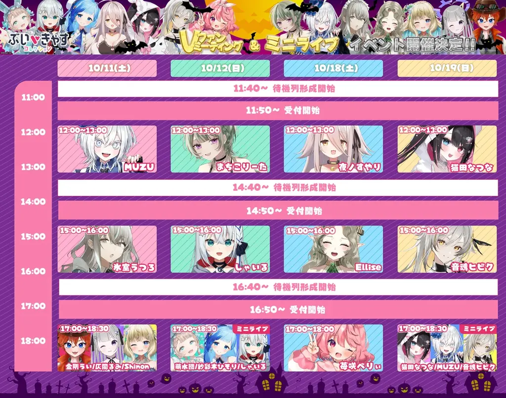 人気VTuber37名出演！ ここでしか出会えない”推し活体験”イベント「ぶいきゃすコレクション」を新宿マルイ メンにて開催！ 画像 4