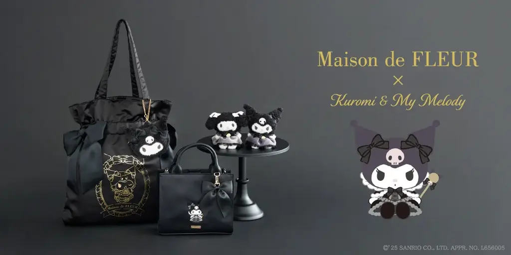 【Maison de FLEUR】20周年を迎えたクロミのお誕生日をお祝い！小悪魔キュートな魅力を“オールブラック”で表現した特別なコレクションが登場 画像 1