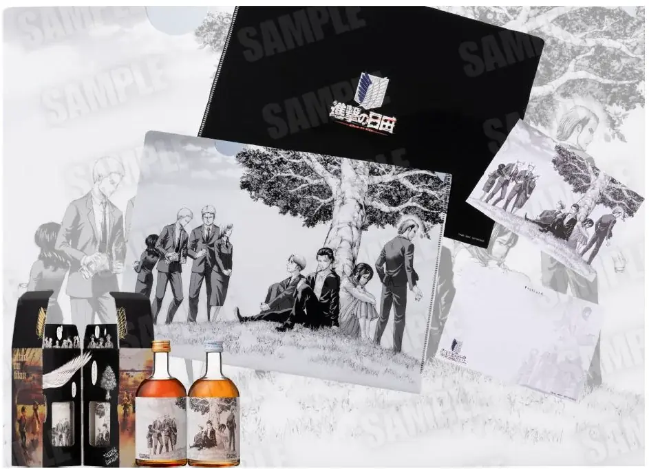 描き下ろし原画ラベル「進撃の巨人梅酒」特製化粧箱入り 2本セット 数量限定発売～諫山創氏の故郷・日田市大山町で生まれた、唯一無二の梅酒～ 画像 10