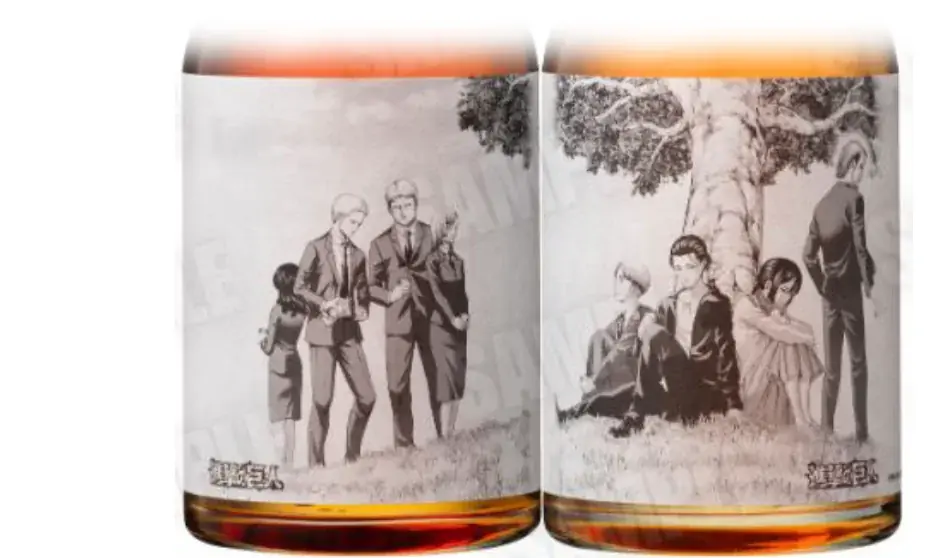 描き下ろし原画ラベル「進撃の巨人梅酒」特製化粧箱入り 2本セット 数量限定発売～諫山創氏の故郷・日田市大山町で生まれた、唯一無二の梅酒～ 画像 4