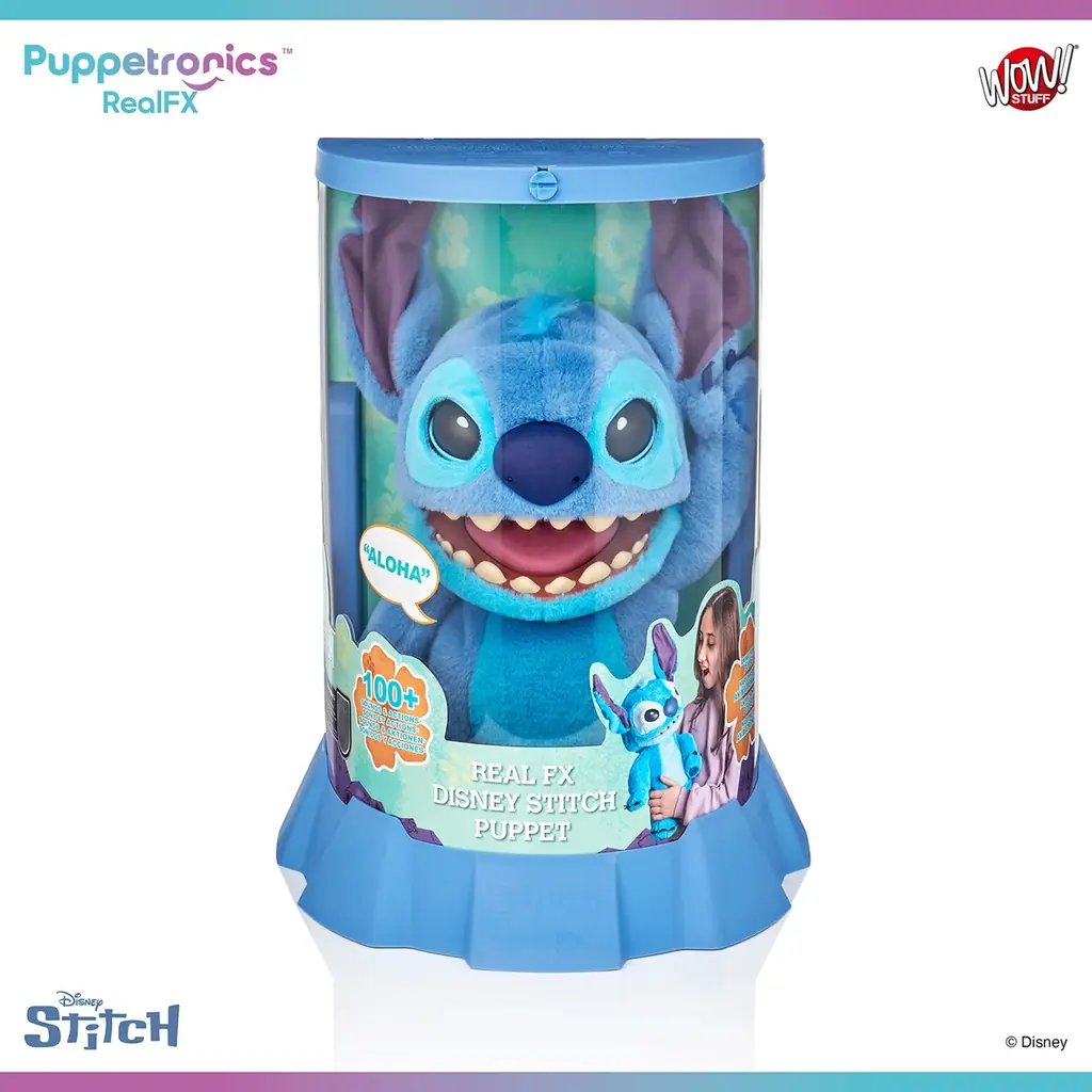 本物みたいに動いておしゃべりする！スティッチの”遊べる最先端パペット”が登場！ 画像 8