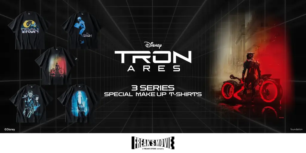ディズニー映画『トロン：アレス』日米同時公開を記念した、迫力の名シーンがプリントされたスペシャルデザインTシャツが登場！ 画像 1