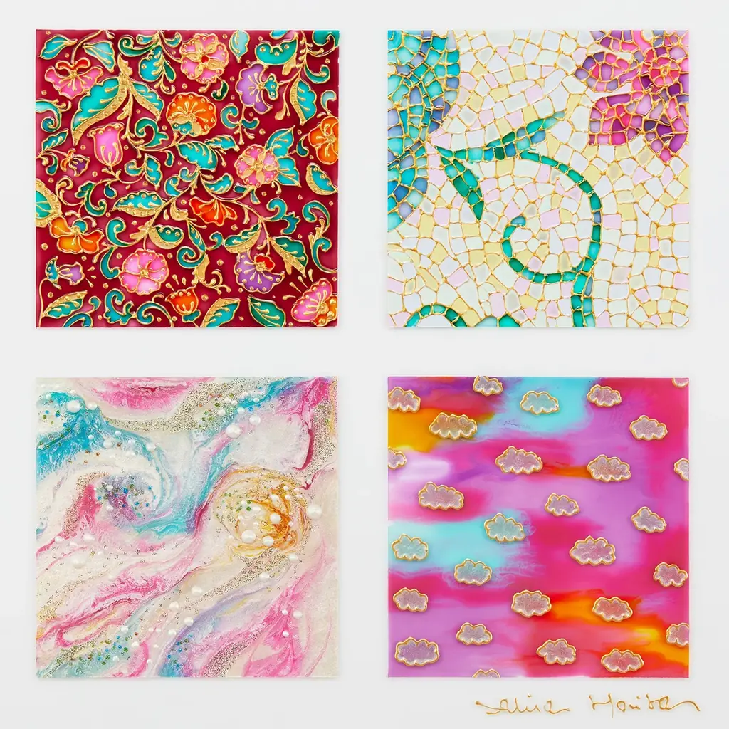 ユニコーンチャームがメリーゴーランドのように現れる、ミニチュアタイル×ユニコーン『ユニコーン缶』大丸東京店にて先行発売。缶用アクセサリーチェーンも初登場！ユニコーンに『羽』を描き込むペイントイベントも 画像 2