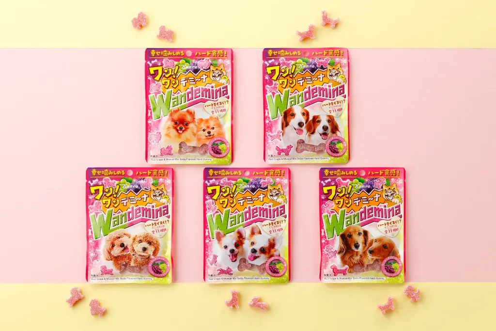 カンロ「ワンワンデミーナグミ」10/21発売、犬型11種で癒し