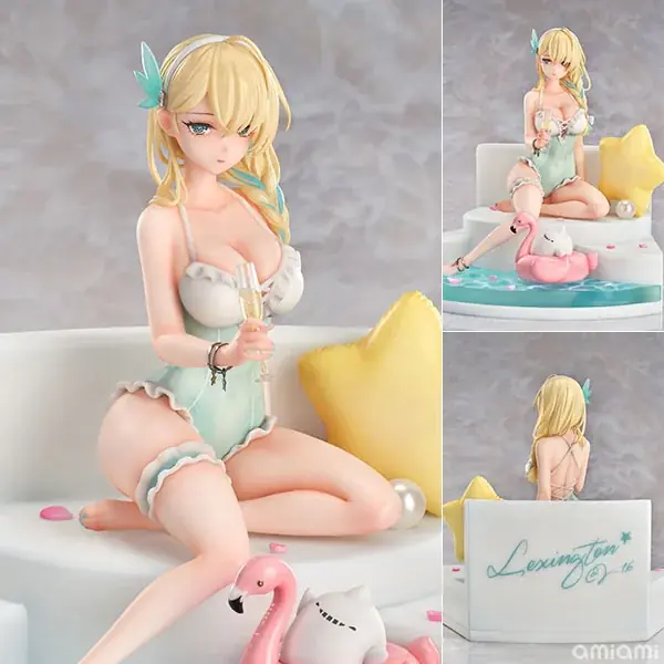 『戦艦少女R』より、「レキシントン(CV-16) イングルサイドの夏Ver.」フィギュアが登場。あみあみにて予約受付中。 画像 2