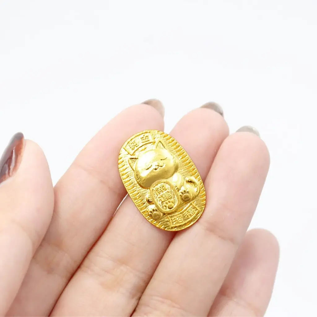 金相場急騰で猫も夢中？ 純金の「猫にも小判」シリーズに新たなラインナップ登場！ 画像 3