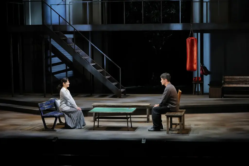 兵庫県立芸術文化センター開館20周年記念公演 舞台「明日を落としても」開幕! 演出：栗山民也、作：ピンク地底人3号 出演：佐藤隆太、牧島 輝、川島海荷、酒向 芳、尾上寛之、春海四方、田畑智子、富田靖子 画像 10