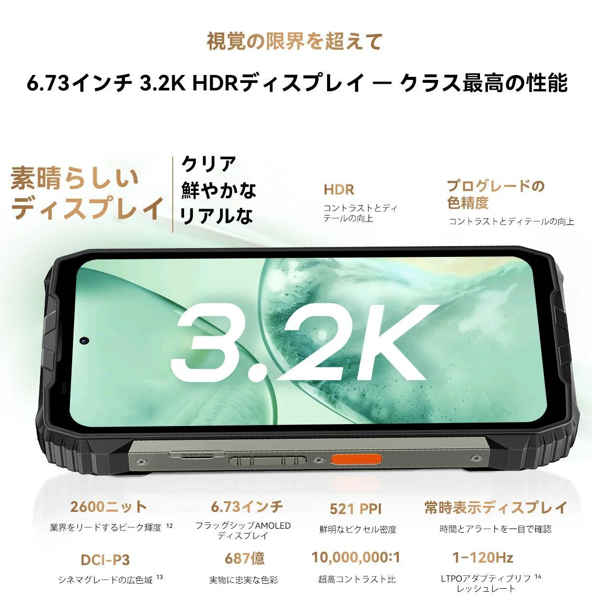 プロジェクター搭載タフネススマホ「Blackview XPLORE 2 Projector」登場！ 3.2K AMOLED×超大容量20,000mAhバッテリー搭載、先行価格$599.99で発売開始 画像 5