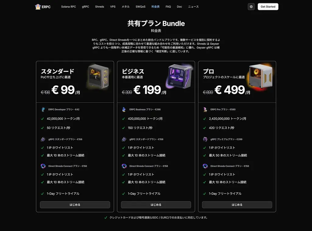ERPC、Solana Firedancer ベースのRPCをDevnet/Testnetで運用開始。軽量化と性能向上を確認し、Mainnet Beta ベータテスト受付開始 画像 2