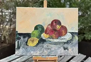 【10月限定「名画割」開催】“食欲の秋”にアートを味わう。ルノワール『桃』・セザンヌ『リンゴのある静物』を描く秋の名画体験｜CREABASE（クレアベース）押上店 画像 2