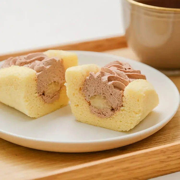 小麦粉不使用でもしっかりご褒美。『グルテンフリーなふわふわオムレット チョコバナナ』をスナックミーオンラインストアで販売開始 画像 3