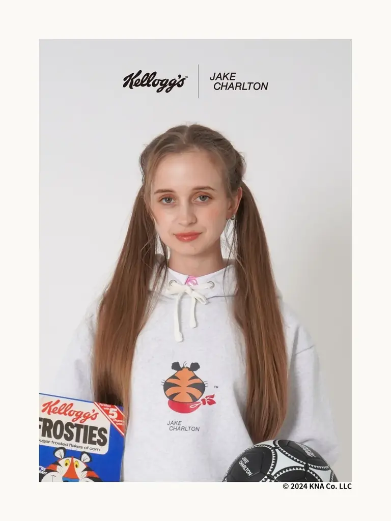 JAKE CHARLTON、世界的シリアルメーカー「Kellogg’s」と初コラボ。フットボール×ストリートなアイテム全6型を、10月17日より数量限定発売 画像 3