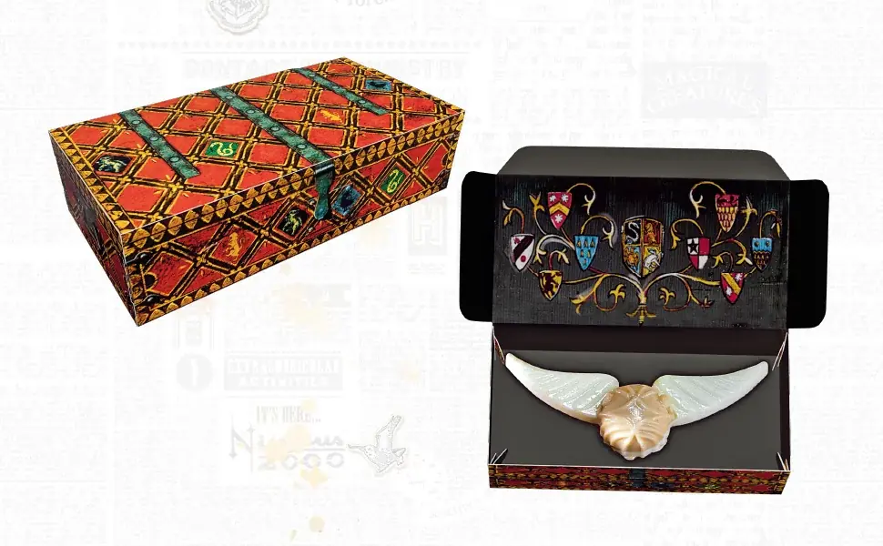 大好評キット第二弾！『ハリー・ポッター公式　金のスニッチ チョコレートキット』、おしゃれなソフトレザーカバーのカエルチョコレートA5ノートがセットになった＜特典付き＞、2点同時に12月発売予定！ 画像 4