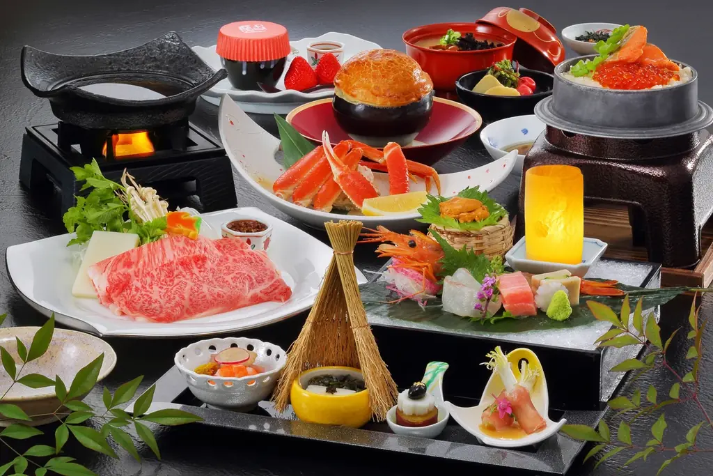 冬の美食を求めて。かみのやま温泉「日本の宿 古窯」が贈る、本ズワイ蟹と山形牛をメインとした、贅沢な冬会席プランが販売開始。 画像 1