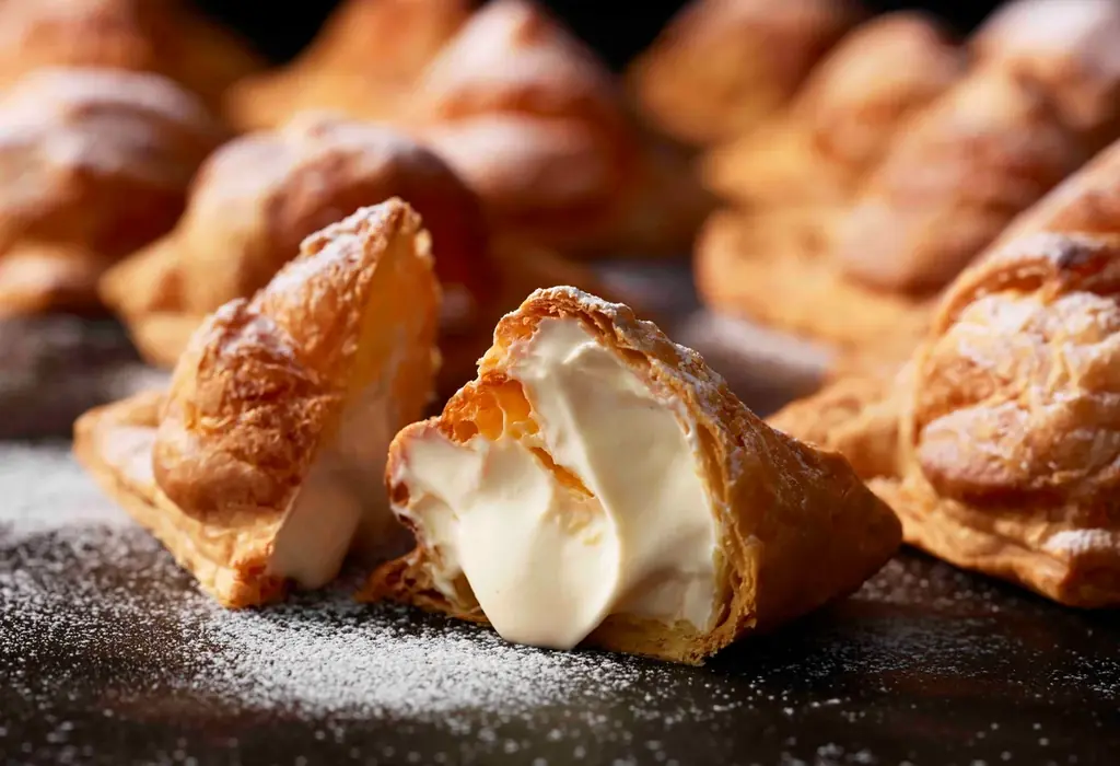 秋の風物詩“焼き芋”をパイで楽しめるスイーツ。「東京ミルクチーズ工場 Cow Cow Kitchen」から、季節限定の「ミルクパイ 焼き芋」を発売いたします。 画像 3