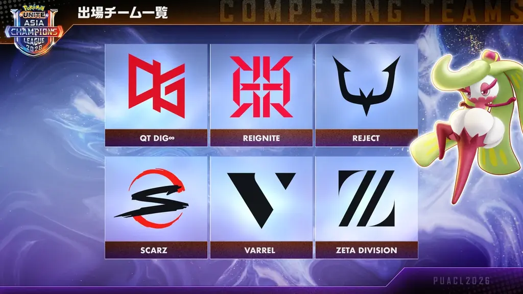 スケールアップしたポケモンユナイト アジア王者決定戦「Pokémon UNITE Asia Champions League 2026 – PUACL2026」の開催が決定！ 画像 4