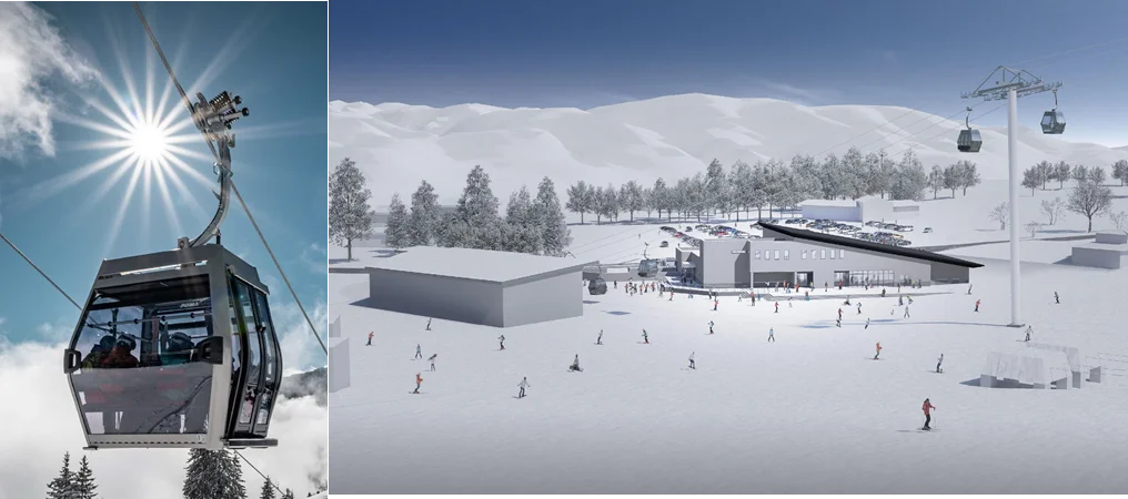 2027年12月開業へ　八方尾根に日本初POMAゴンドラ公開