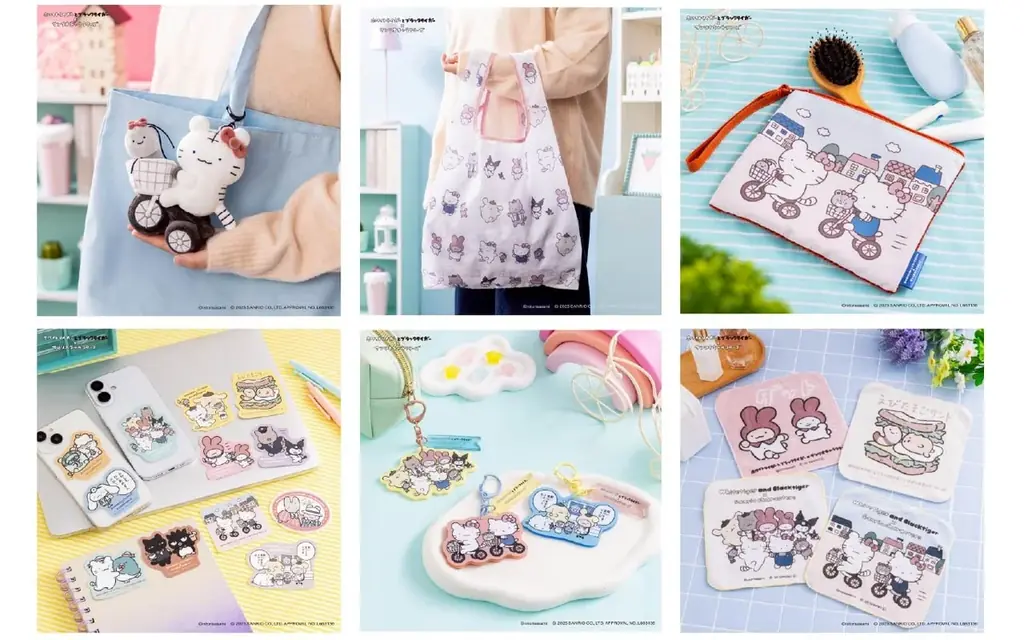 にとりささみの人気キャラ「ホワイトタイガーとブラックタイガー」がサンリオキャラクターズとのコラボ商品発売！ 画像 2