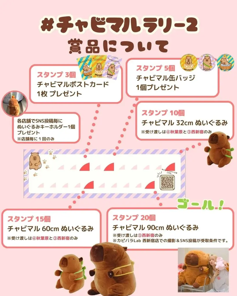 ＼明日10/15開幕！／総計３万匹を無料配布！！癒しのカピバラぬいぐるみがもらえるスタンプラリー「#チャビマルラリー２」開催決定！ 画像 4
