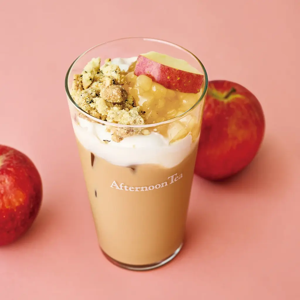 【Afternoon Tea】11/1紅茶の日から「ティーフェス2025」開催！イギリス菓子から着想「アップルクランブルチャイ」、秋の味覚を楽しむ「焼き芋メープルチャイ」など新作デザートチャイ3種 画像 5