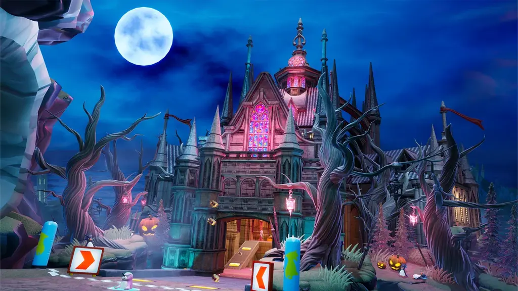 『Faaast Penguin』、ヴァンパイアの城を舞台にした4つの新コースを追加！ハロウィンパーティーも同時開催！ 画像 2