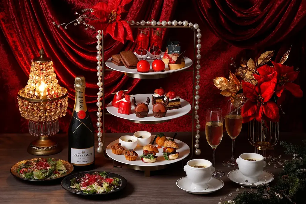 宝石のルビーのように輝く真っ赤ないちごと濃厚ショコラが奏でる『ルビーエレガンス クリスマスアフタヌーンティー』新登場 画像 1