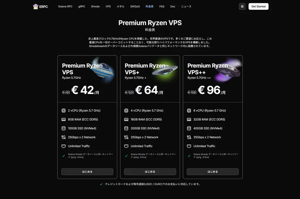 ERPC、ソルトレイクシティリージョン Premium VPS を新設。Solana DoubleZero CHI–SLC–LAX 専用線ネットワークの中核拠点として米国西部の通信効率を最適化 画像 4