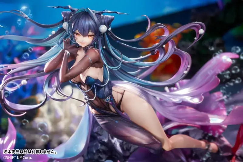 『勝利の女神：NIKKE』より、「リトルマーメイド」フィギュアがAbyss Flowerの姿で登場。あみあみ限定特典「A2クリアポスター」付き。 画像 10