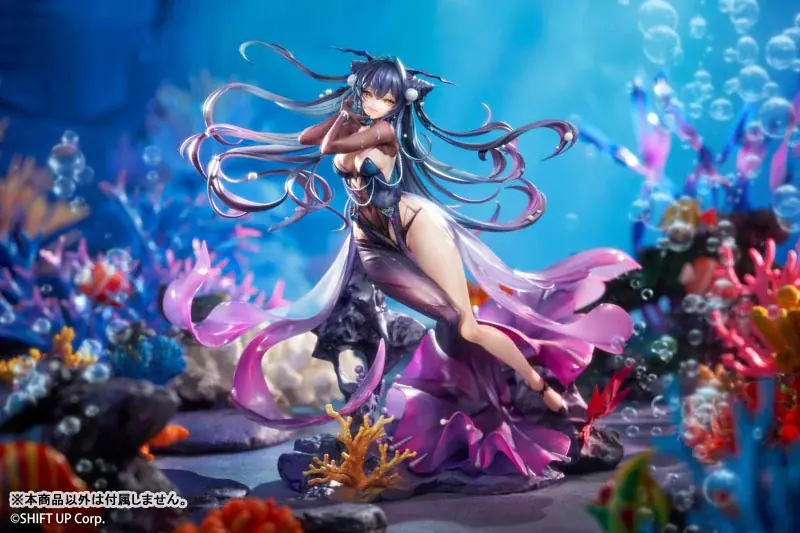 『勝利の女神：NIKKE』より、「リトルマーメイド」フィギュアがAbyss Flowerの姿で登場。あみあみ限定特典「A2クリアポスター」付き。 画像 6