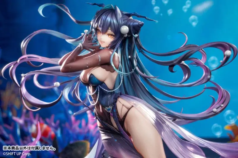 『勝利の女神：NIKKE』より、「リトルマーメイド」フィギュアがAbyss Flowerの姿で登場。あみあみ限定特典「A2クリアポスター」付き。 画像 9