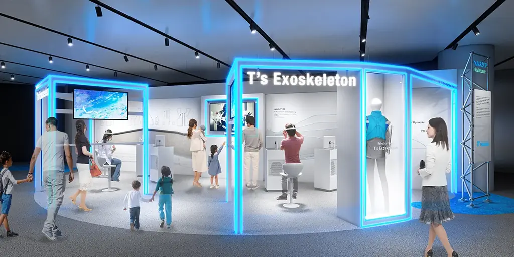 大阪・関西万博 「大阪ヘルスケアパビリオン」椿本チエインブース　「T’s Exoskeleton（カラダ拡張スーツ）」 画像 1