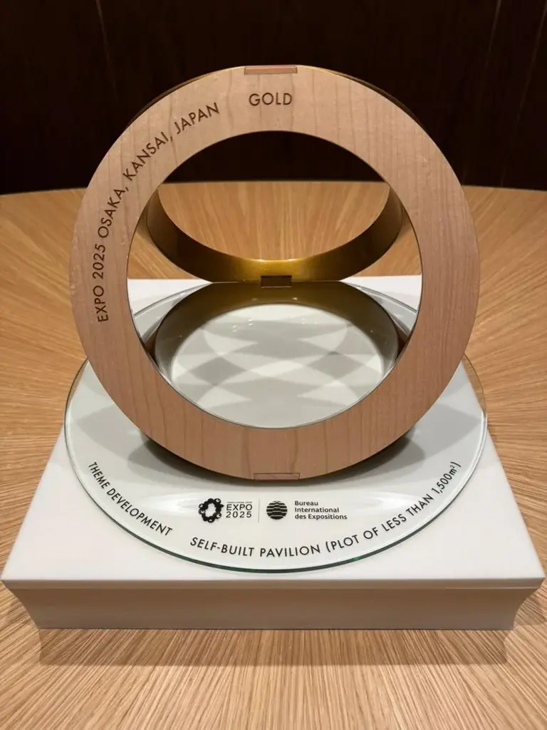 ウズベキスタンパビリオン、2025大阪・関西万博において、優れたパビリオンを表彰する「公式参加者褒賞（BIE賞）」金賞を受賞 画像 2