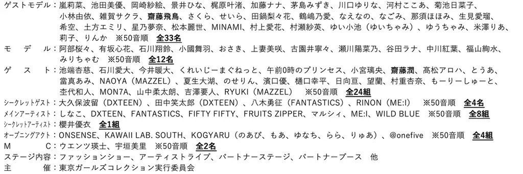 【TGC 北九州 2025】イベントレポートVol.2- 超豪華アーティスト8組が登場！FANTASTICSは、地元・常磐高等学校 ダンス部「TLovlemaKers」とスペシャルコラボレーション！ 画像 22