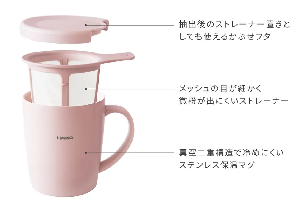 バズった「HARIO ティー&コーヒーメーカーマグ」に新色登場！選べる3カラー 画像 5