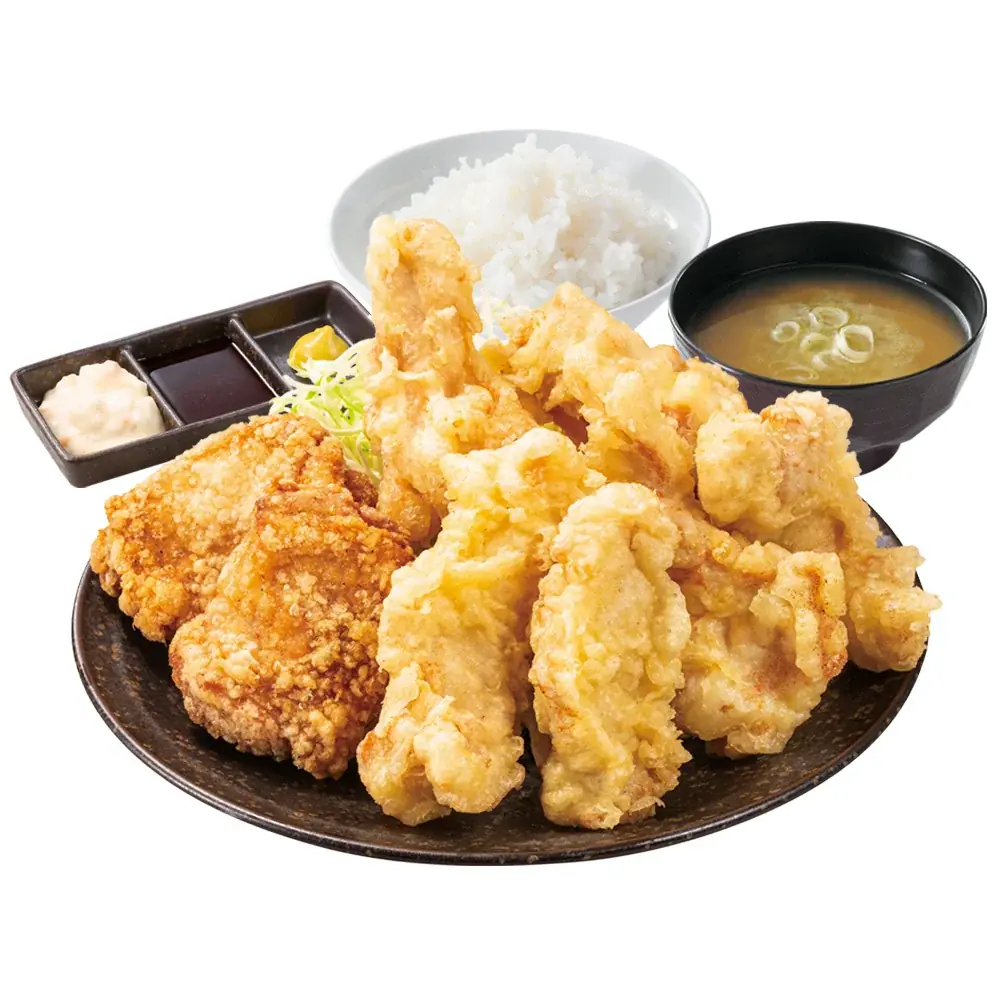 【人気No.1が復活】とり天もからあげも1度に味わう！ご好評にお応えして「とり天合盛り定食」がからやまに期間限定で登場 画像 3