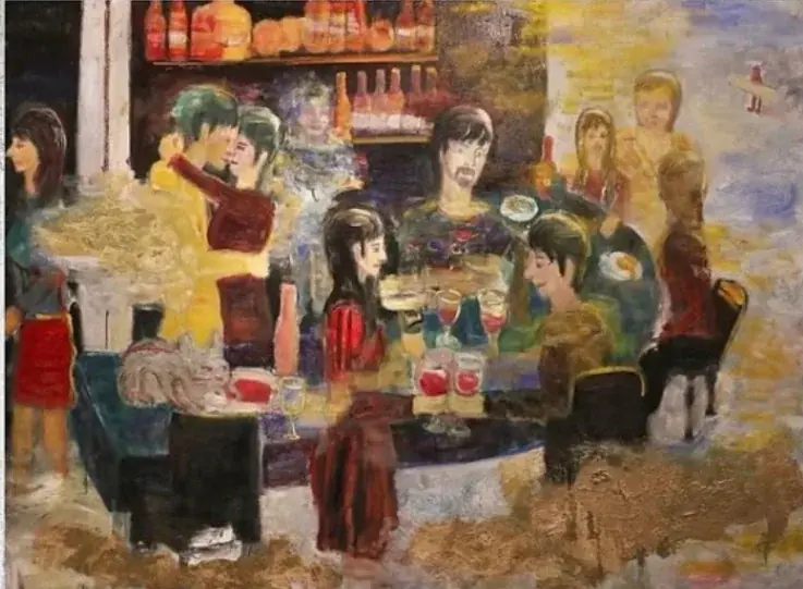 泊まるだけじゃない、「描かれる旅」へ。宿泊客がアート作品の一部になる“集団肖像画”イベントを箱根の旅館で開催 画像 3