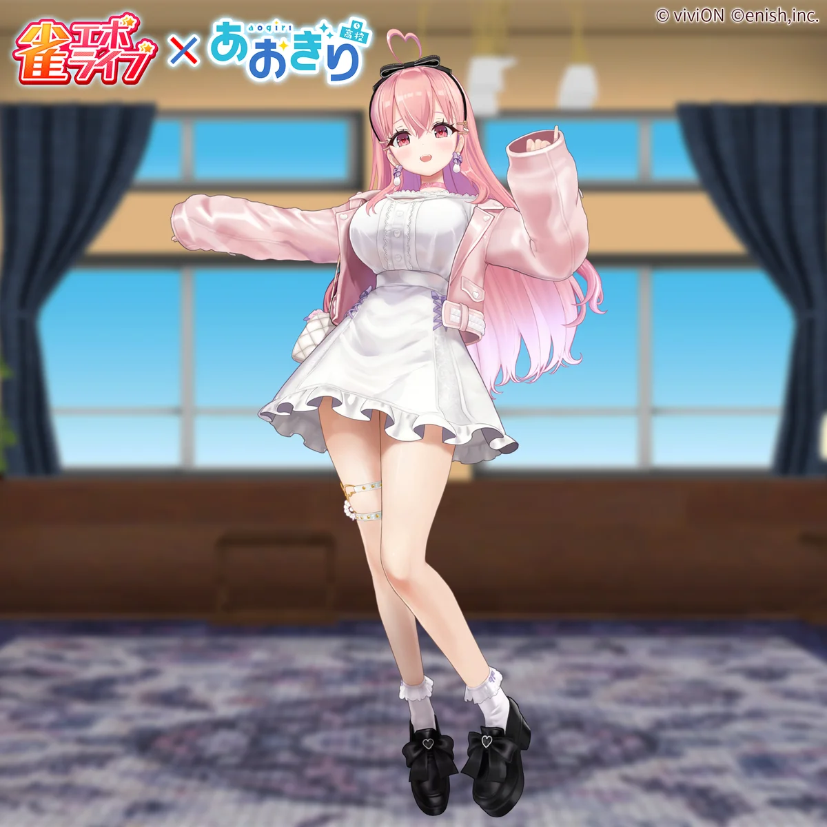 enishの新作麻雀ゲーム『雀エボライブ』、 人気VTuberグループ「あおぎり高校」とのコラボ第2弾を開始！ 画像 9