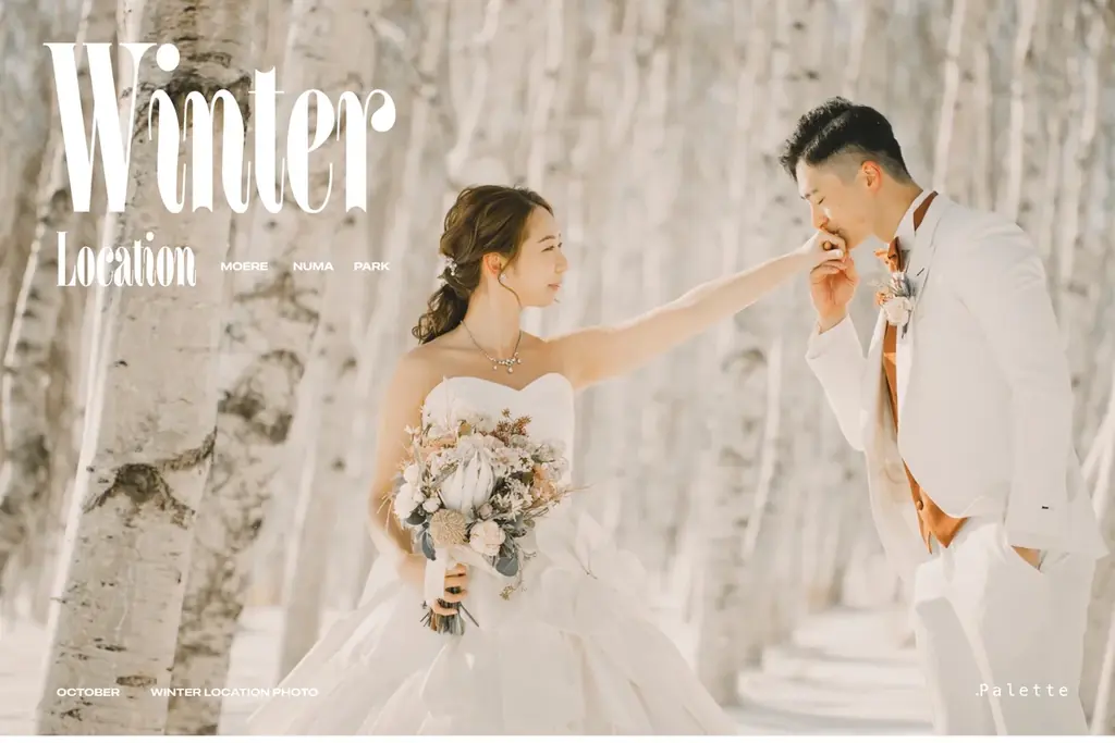 【最旬トレンド】雪とアートが織りなす非日常へ！花嫁の夢を叶える絶景フォト 画像 1