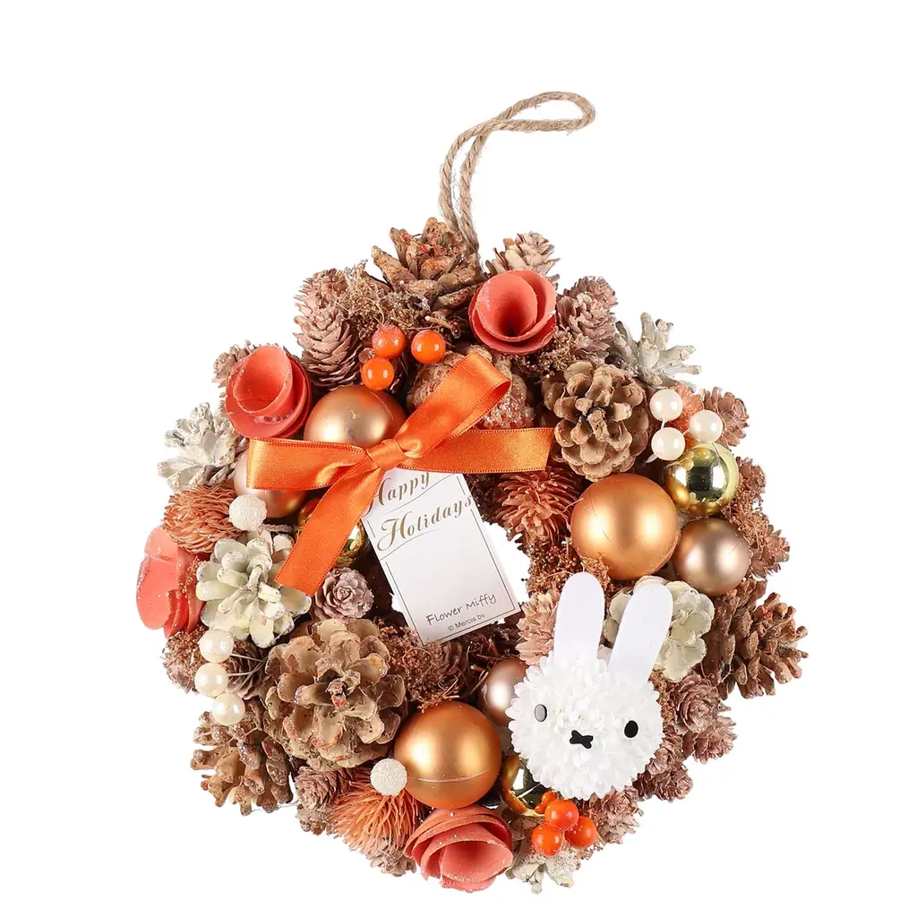 ミッフィーのお花屋さん「フラワーミッフィー」にて、2025年10月31日(金)よりお部屋を華やかに彩るホリデーシーズンにぴったりな、クリスマスオーナメント2種が登場！ 画像 5