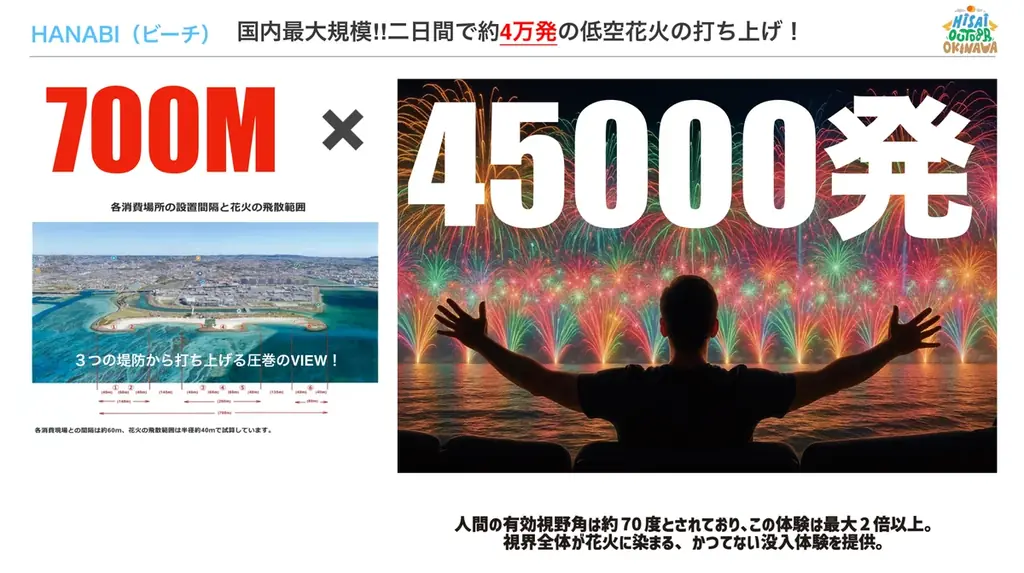 限界突破の45,000発！日本最大級の花火フェス「Hi-sai outdoor okinawa」が11/1（土）-2（日）豊崎美らSUNビーチ（沖縄県豊見城市）にて開催決定！ 画像 22