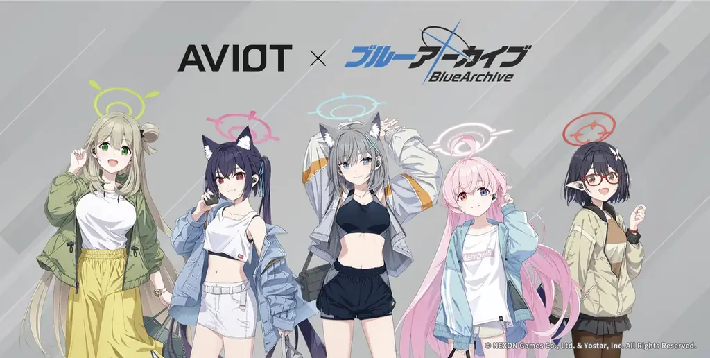 AVIOT×ブルーアーカイブ限定イヤホンが予約開始