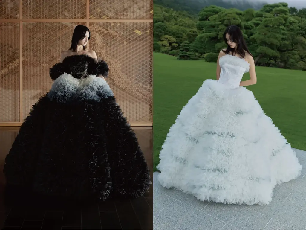 〈10/25よりご案内開始〉TOMO KOIZUMI ×「KOTOHOGI」がコラボレーション ー 八芳園でのみ着用できる特別なウエディングドレスが誕生 画像 1