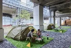 サウナ・キャンプ・BBQが線路敷で気軽に楽しめる新複合アウトドア施設『リトルリトリートデポ』が11月29日(土)大宮駅西口にオープン！ 画像 6