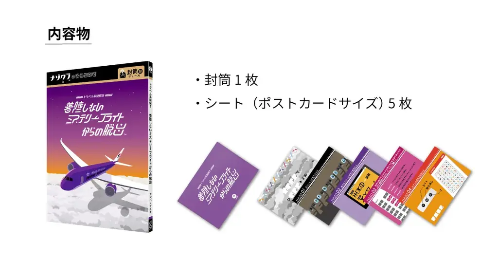 謎解きゲームブランド「ナゾグラ」の封筒謎シリーズが大幅パッケージリニューアル！ 画像 4