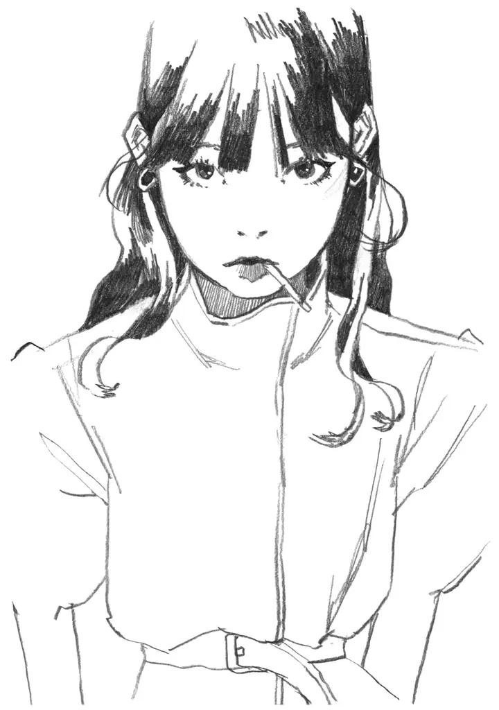 TikTokでメイキング動画が大バズり！　心揺さぶるアナログ絵、ついに書籍化。『朝まだき ちょむ作品集』10月23日発売 画像 16