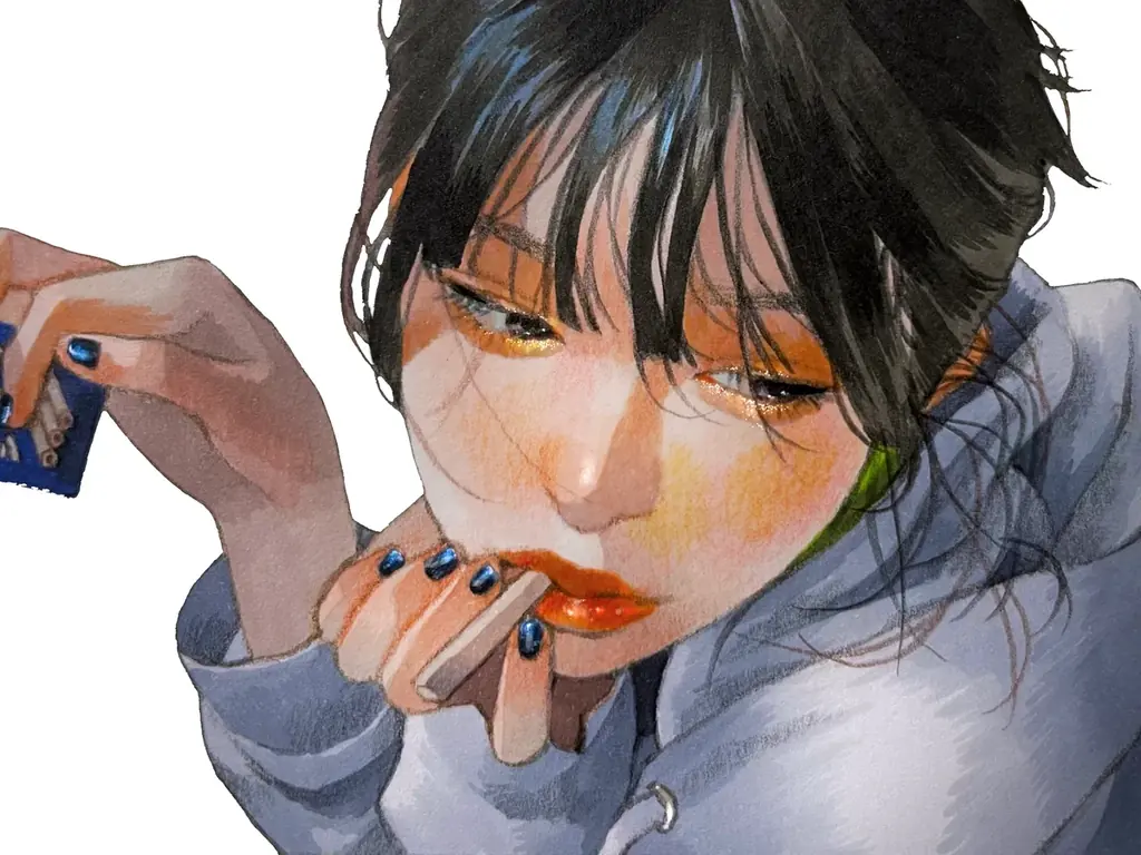 TikTokでメイキング動画が大バズり！　心揺さぶるアナログ絵、ついに書籍化。『朝まだき ちょむ作品集』10月23日発売 画像 3