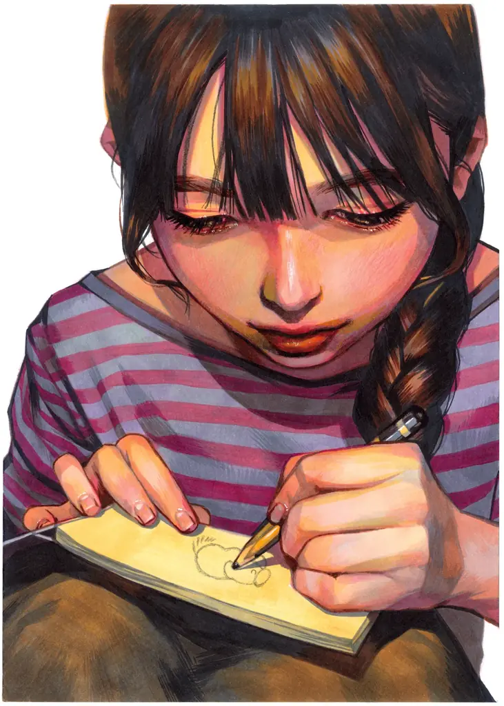 TikTokでメイキング動画が大バズり！　心揺さぶるアナログ絵、ついに書籍化。『朝まだき ちょむ作品集』10月23日発売 画像 7